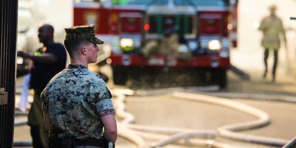 Marine Who Rushed Into Burning Building: We Came to Help Our Neighbors