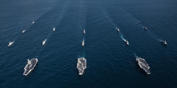Behold The Glory Of 3 Carrier Strike Groups Flexing On North Korea’s Doorstep