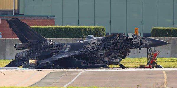Technician Accidentally Fires Vulcan Cannon And Destroys An F-16 On The Ground In Belgium