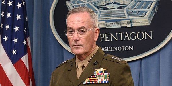 Dunford: ISIS And Al-Qaeda Will Rise Again If We Get Complacent