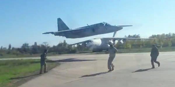 Video Shows Ukrainian Fighter Pulling Off An Insanely-Low Flyby