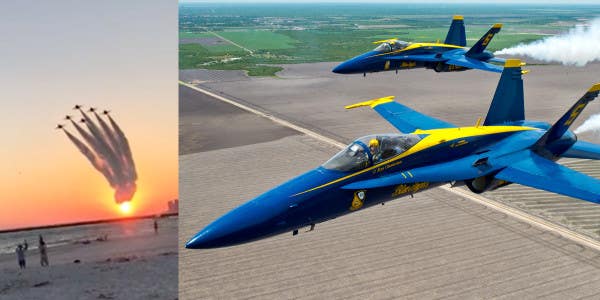 Watch The Blue Angels Fly Out Of The Sunset In This Remarkable Video