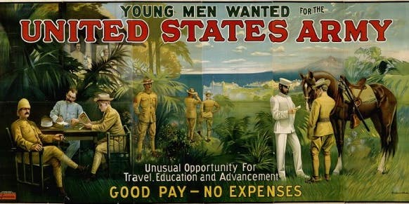 How Recruitment Posters Used Pay, Patriotism, And Sex Appeal To Bolster The Ranks