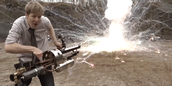 Watch This British Dude Go Crazy With His Homemade Thermite Launcher
