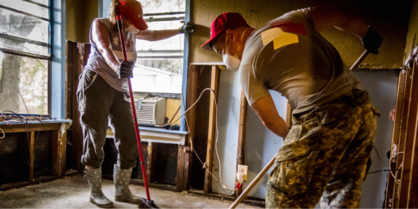 These Badass Veterans Deployed To Houston To Rebuild After The Flood