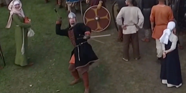 Watch A Spear-Chucking Foot Soldier Take Out A Drone Mid-Flight