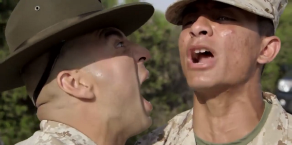 Drill Instructors Terrorize Recruits During Initial Drill Video