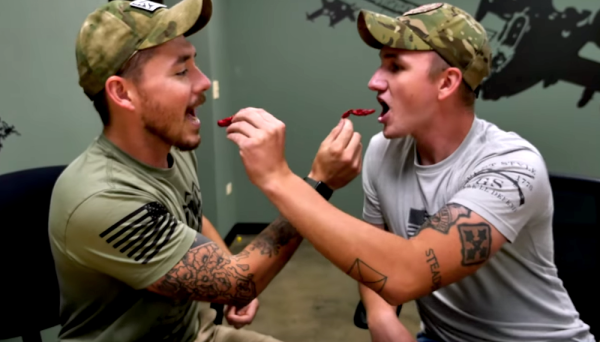 Watch A Soldier Square Off Against A Marine In The Ghost Pepper Challenge