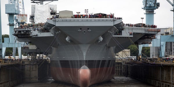 Navy’s Most Expensive Aircraft Carrier Ever Might Miss Its Delivery Date — Again