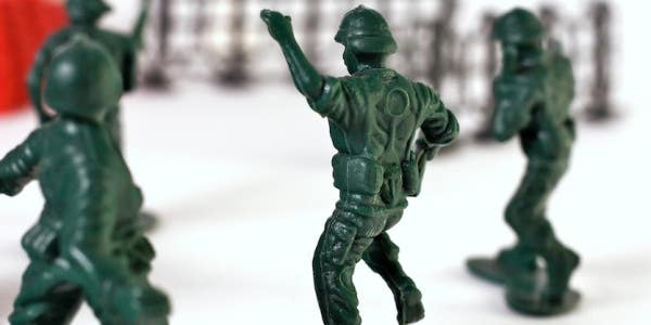 These Little Green Army Men Have Traded In Their Rifles For Yoga Mats