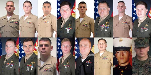 Marine Corps Identifies The 16 Men Killed In KC-130 Crash