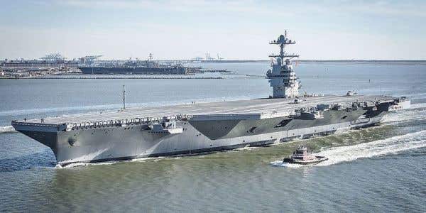 The Navy’s Newest, Most Sophisticated Aircraft Carrier Doesn’t Have Urinals