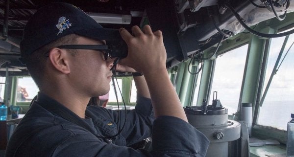 A Sailor Has Apparently Fallen Overboard And Is Missing In The South China Sea