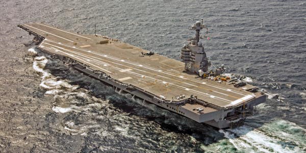 The Navy’s Second Ford Class Aircraft Carrier Is Almost 50 Percent Complete