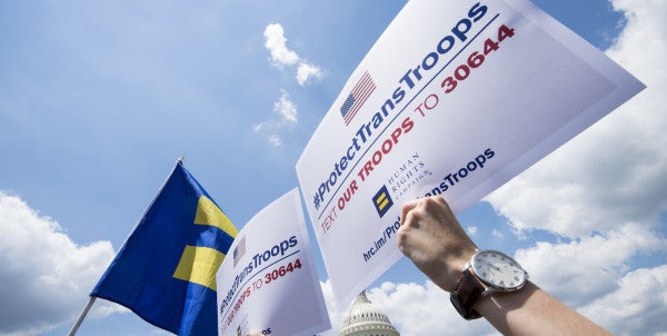 Active-Duty Troops Sue Trump Over His Transgender Ban