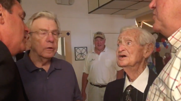 World War II Veteran With Terminal Cancer Sings At His Own Wake