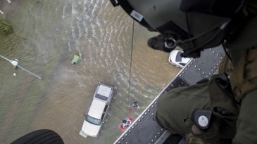 Aboard The Navy Rescue Helos Scrambling To Keep Pace With Harvey