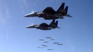 Watch The US And Its Allies Bomb The Hell Out Of A Mountain In South Korea