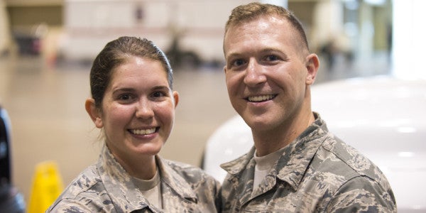 Air National Guard Couple Wed In Uniform Amid Hurricane Irma Rescue Operations