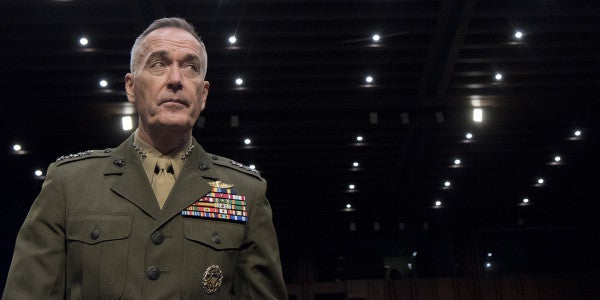 Dunford Dishes On North Korea, Trans Troops, And Air Force One In Lengthy Senate Hearing