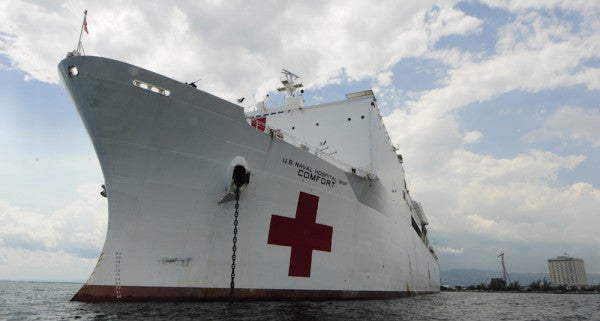 Navy Sends USNS Comfort To Help With Hurricane Relief In Puerto Rico Following Pressure From Clinton