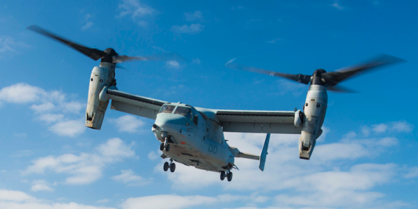 Marine MV-22B Osprey Crashes In Syria, Injuring 2 US Personnel