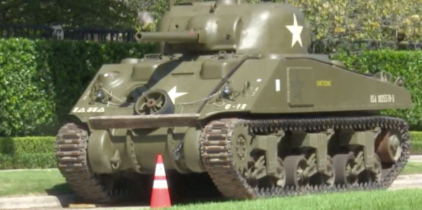Texas Man Buys Sherman Tank And Parks It In Front Of His House, Upsetting HOA