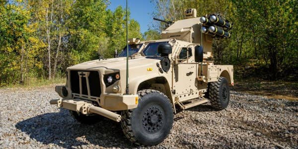 Oshkosh Unveils Joint Light Tactical Vehicle With Lethal New Missile Upgrade