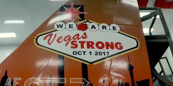 Air Force Unveils ‘Vegas Strong’ F-15 To Honor Las Vegas Shooting Victims