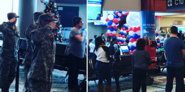 Watch Airport Travelers Stop To Sing ‘Star Spangled Banner’ To The Children Of Fallen Service Members