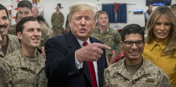 Trump Tells Troops In Iraq He Got Them Their First Pay Raise In 10 Years, Which Isn’t Even Remotely True