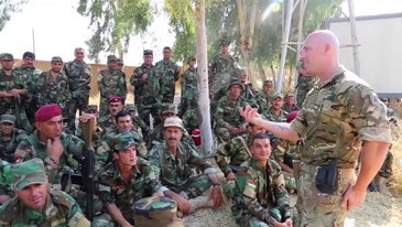 Training With Peshmerga Forces In Iraq