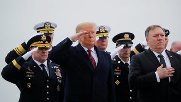 Trump Travels To Dover Air Base To Honor 4 Americans Who Died In Syria