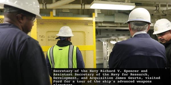 The Navy’s Newest Carrier Finally Has The Critical  Weapons  System That The Navy Secretary Staked His Job On — And It Actually Works