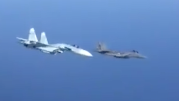 Intense Footage Shows A Russian Fighter Veering Into A US Air Force F-15
