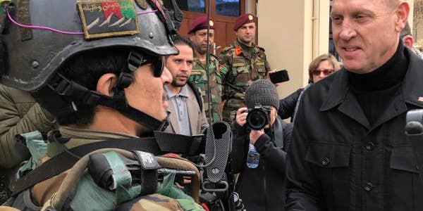 Acting Defense Secretary Shanahan showed up to Afghanistan looking like a Bond villain