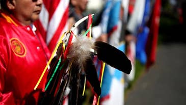 We salute the Native American warriors who go wherever they’re needed to honor US military veterans