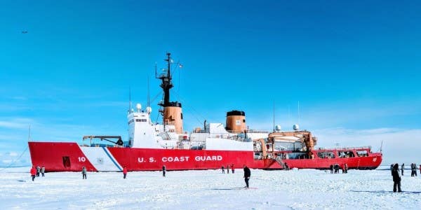 A fire broke out aboard the US’s only heavy icebreaker in one of the most remote places on earth