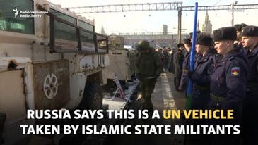 Inside Russia’s propaganda train of ‘Syrian war trophies’