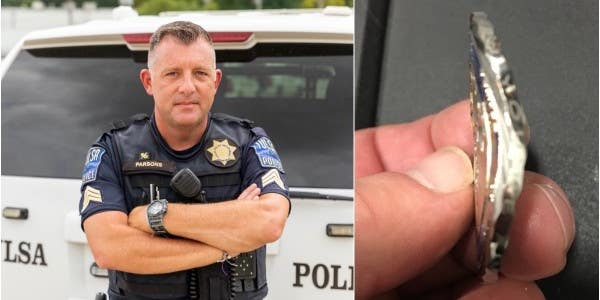 The incredible true story of how a Navy challenge coin saved this Oklahoma police officer’s life