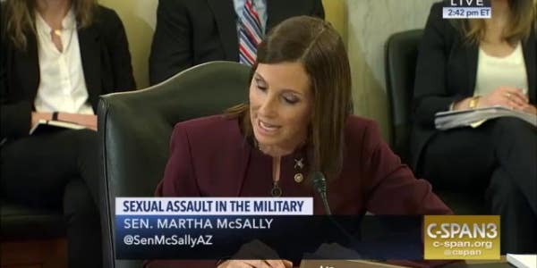 Sen. Martha McSally says she was raped by a superior officer during Air Force service