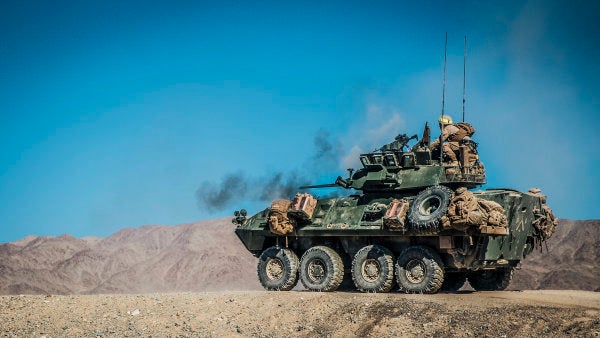 The Marine Corps wants to equip armored recon units with long-range precision fires