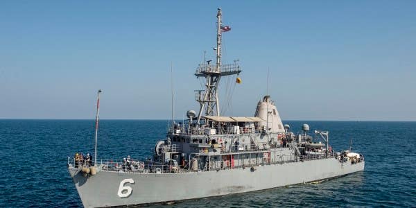 Navy minesweeper damaged after fire breaks out while docked in Bahrain