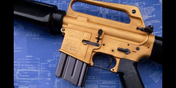 You can now score the golden M16 once owned by a Chairman of the Joint Chiefs