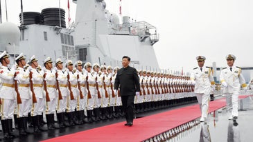China shows off the first of its next generation destroyers
