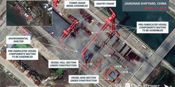 Satellite images reveal the construction of China’s third aircraft carrier, and it’s the largest yet