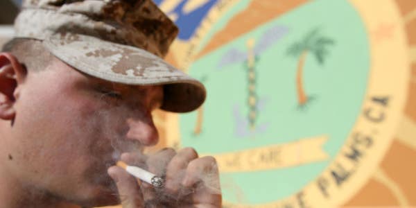 A new bill would raise the tobacco purchase age to 21, military included