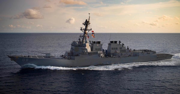 Arleigh Burke-class guided-missile destroyer USS Preble