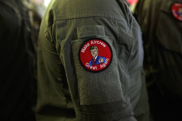 Navy punishes sailors who wore ‘Make Aircrew Great Again’ patches during Trump speech