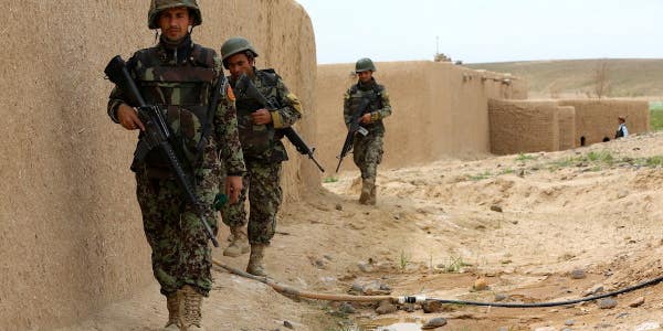 US troops wiped out a contingent of Afghan security forces with an airstrike for the second time in a month